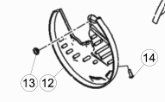 Kit, Front Disc Guard, Screw & Spacer (Beta)
