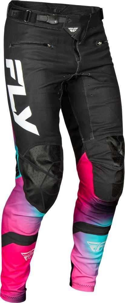 Pants, Rayce III, Fly Racing (Black/Fushia/Teal)