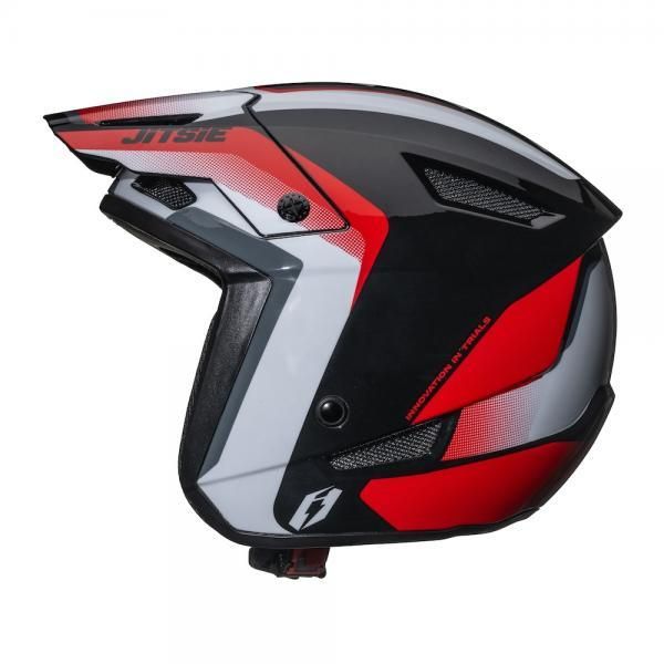 Helmet, Rize, HT1, Polycarbonate or ABS, Jitsie (Red)
