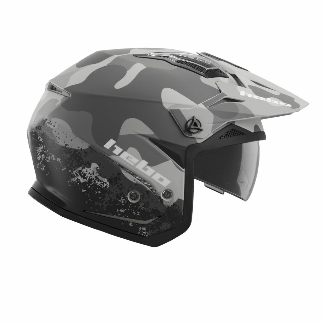 Helmet, Zone 5, V6 ABS, Grey Camo (Hebo)
