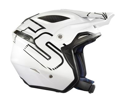 Helmet, GO2, Fiberglass, White (Mots)