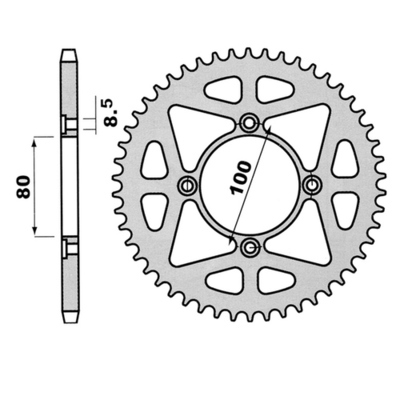Sprocket, Rear, 428, PBR (Beta)