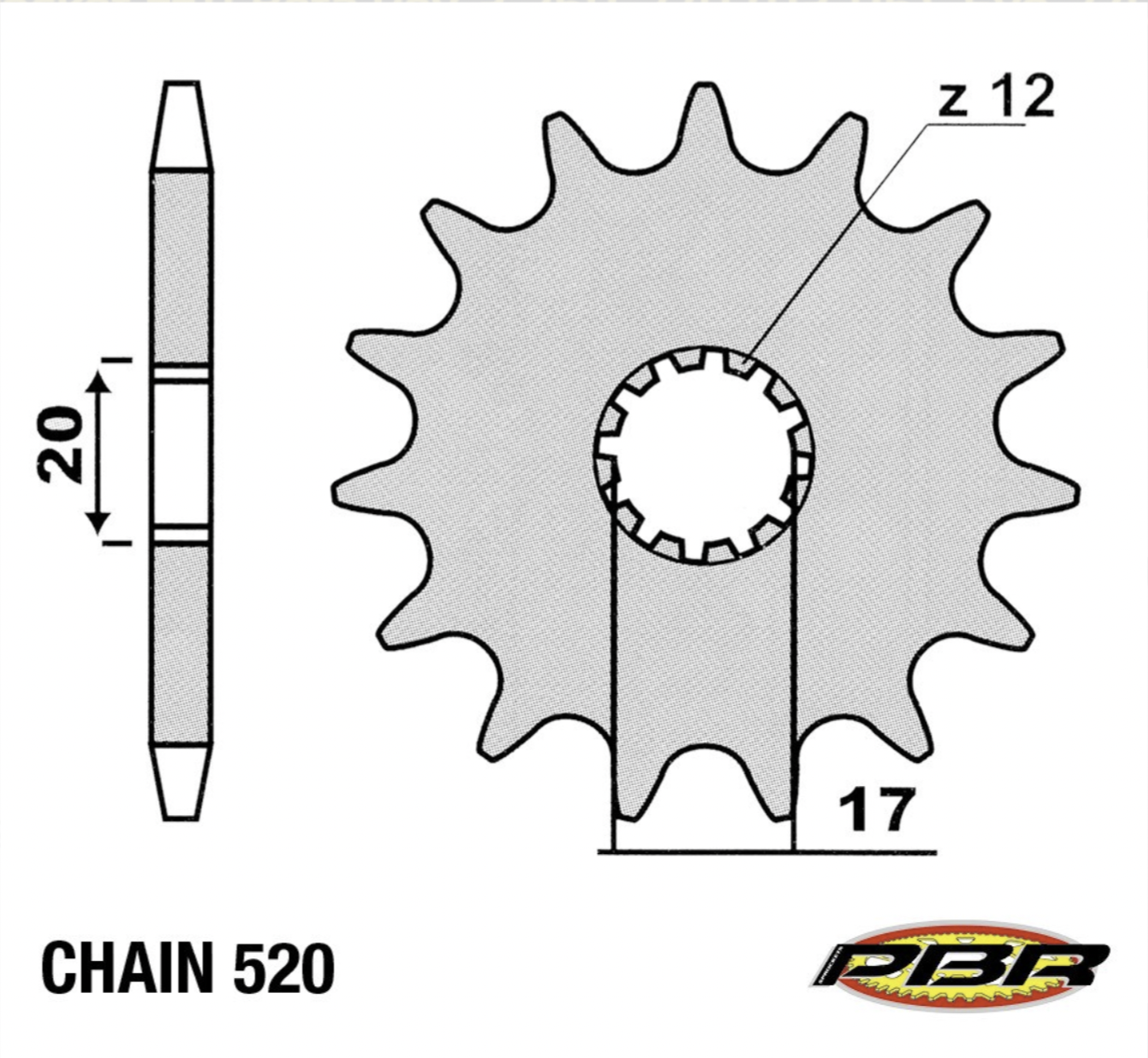 Sprocket, Countershaft, PBR (Beta)
