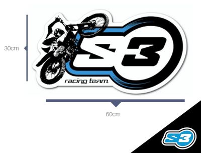 Sticker, Trial Team, XXL, S3 (30x60cm)