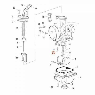 Clip, Float Valve (Keihin PWK)
