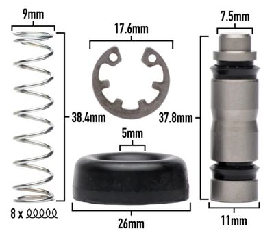 Kit, Rebuild, Master Cylinder, Braktec (15200011C)