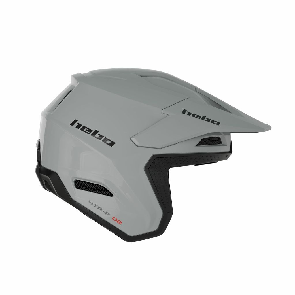Helmet, Zone Pro, Fiberglass, Grey Solid (Hebo)