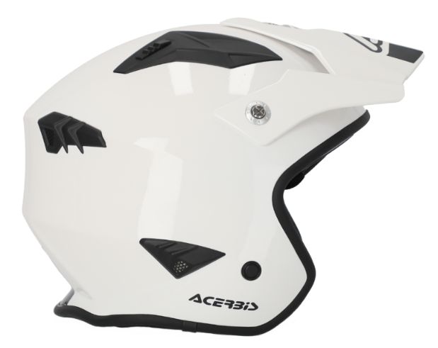 Helmet, Jet, Thermoplastic, White (Acerbis)