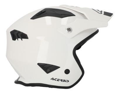 Helmet, Jet, Thermoplastic, White (Acerbis)