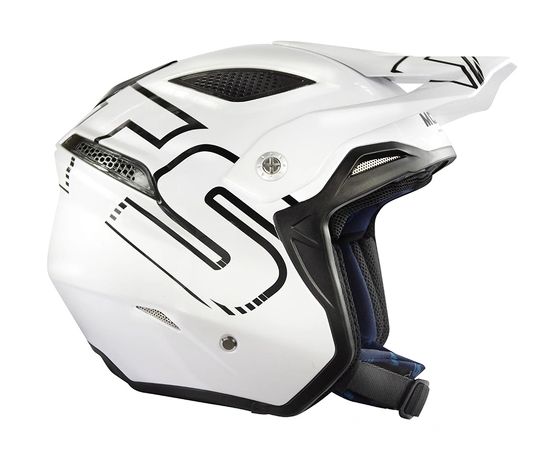 Helmet, GO2, Fiberglass, White (Mots) (Large)