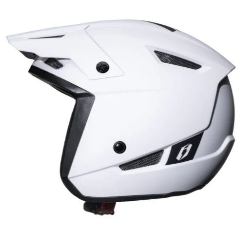 Helmet, Solid, HT1, Polycarbonate or ABS, Jitsie (Matte White)
