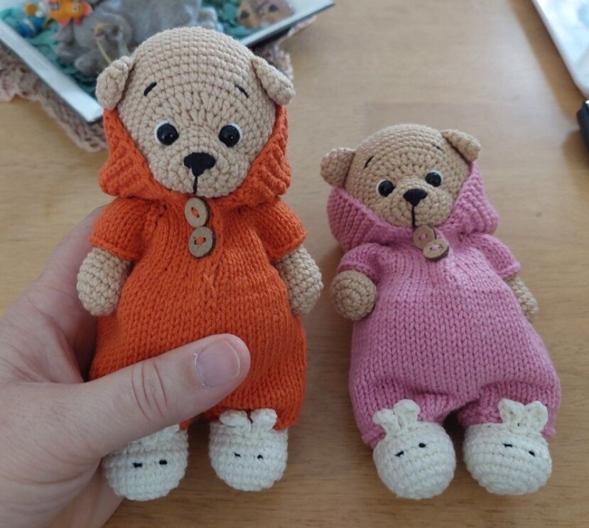 Handgemachter Teddybär *Rosa*