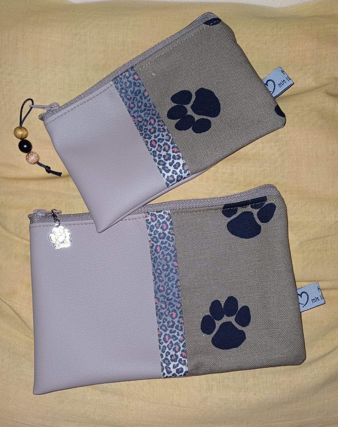 Krimskrams Täschli &quot;Pfötli &quot; gross