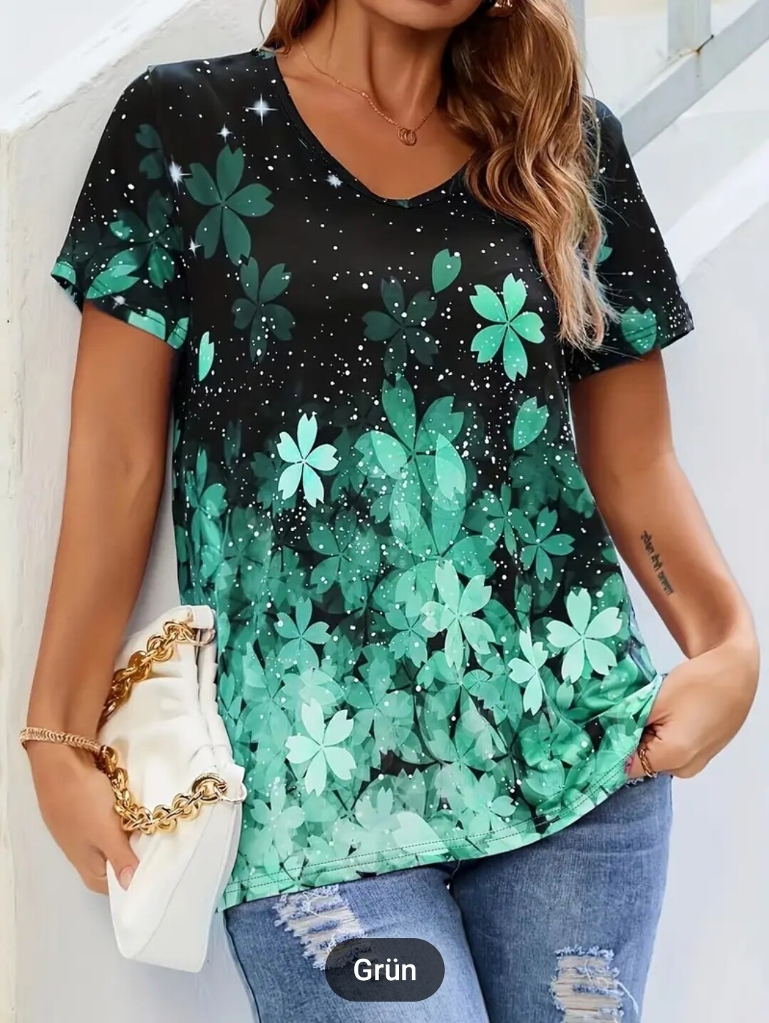 Kurzarm Rundhals Shirt Gr 58