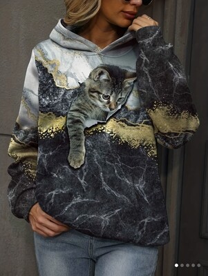 Langarm Hoodie Sweatshirt Hr 54