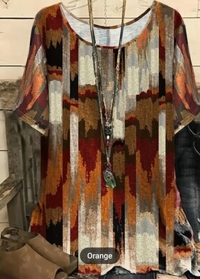 Lässiges T-Shirt in Gr  52