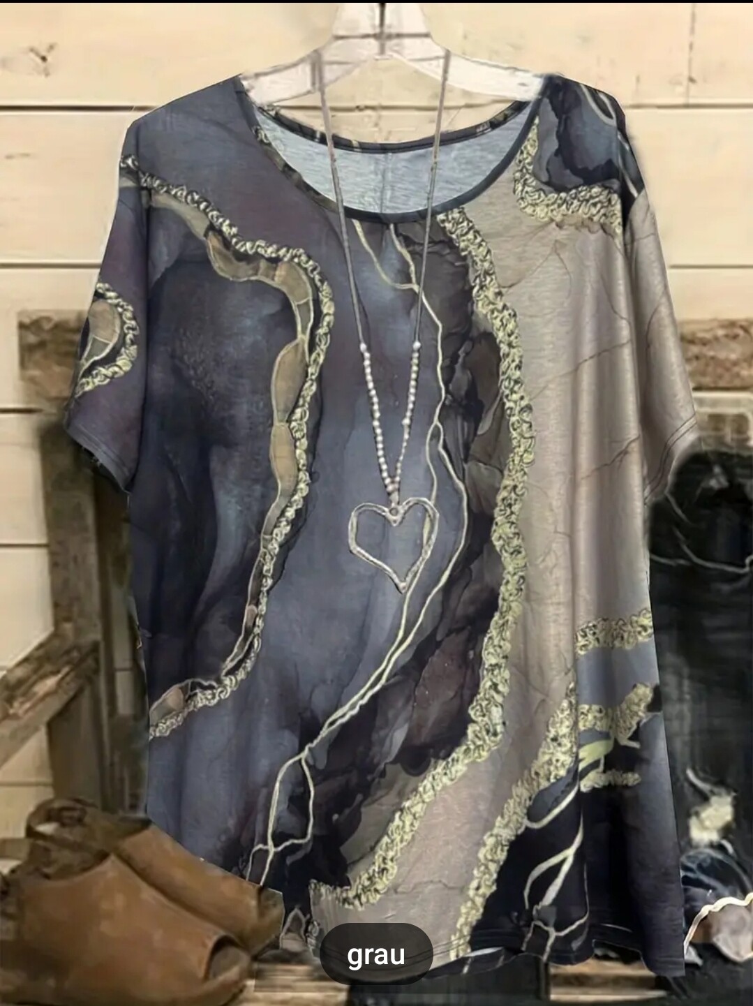 Lässiges T-Shirt in Gr  54