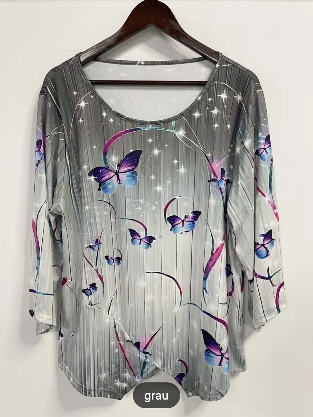 Langarm Stretchbluse Gr 62/64