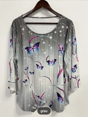 Langarm Stretchbluse Gr 62/64