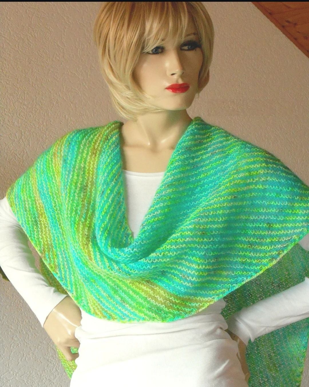 &quot;Schräger&quot; Schal (Mohair)