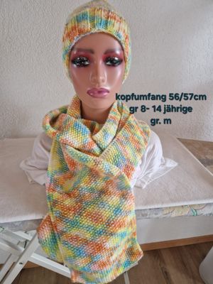 Schal /Mütze Set Gr. 8 -14 Jahr