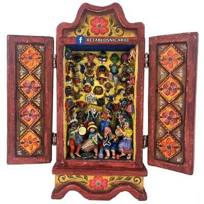 525 The Mask Maker Workshop (Red Border)