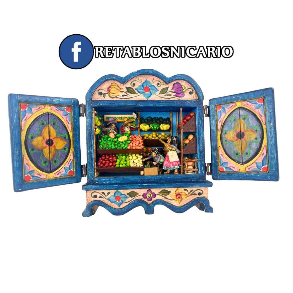 The Fruit Seller Retablo: Colors, Labor, and Life in Every Detail