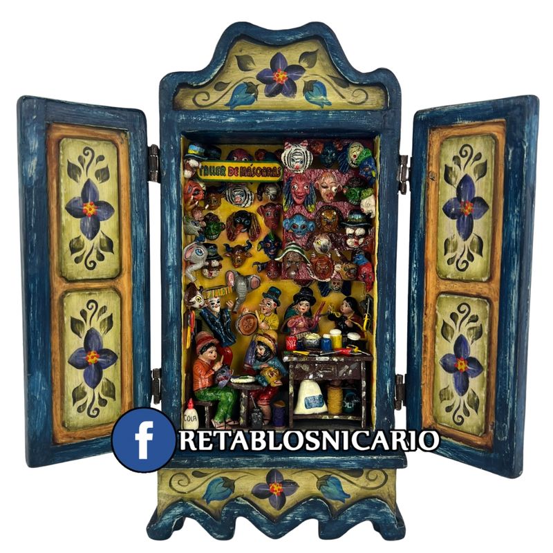 Mask Maker Workshop Retablo – Handmade Original