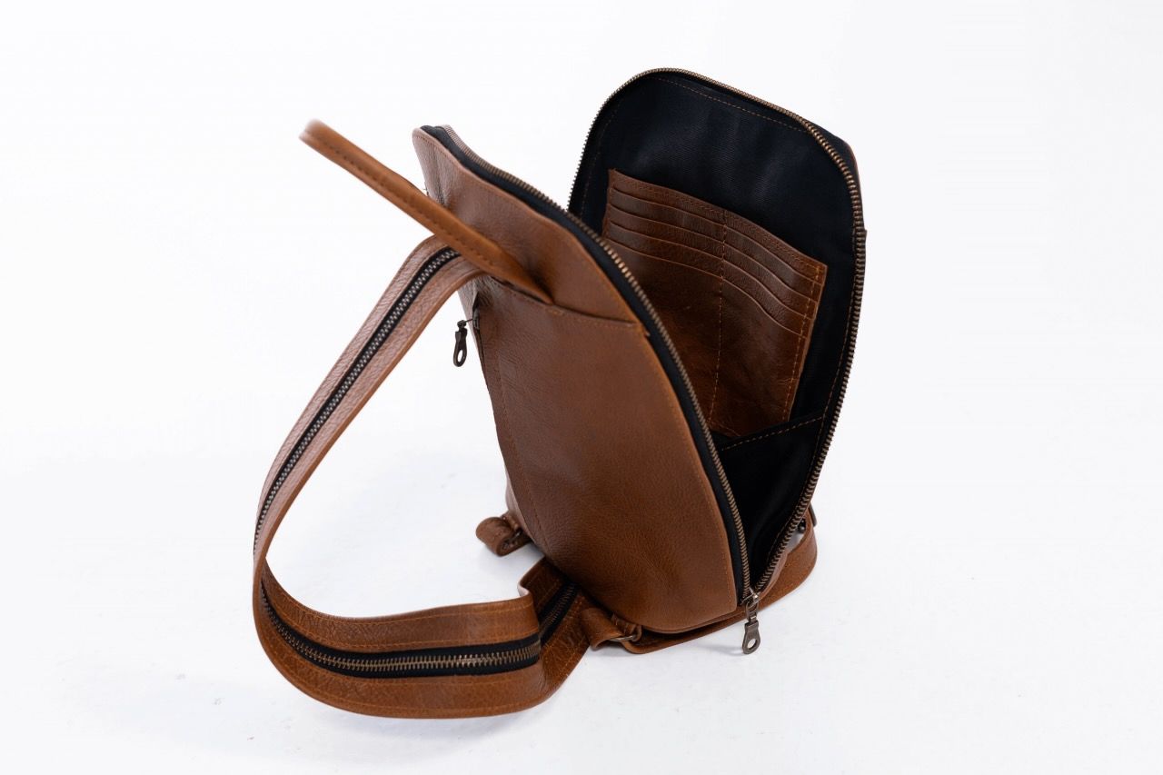 100 genuine leather backpack Real Leather Backpack