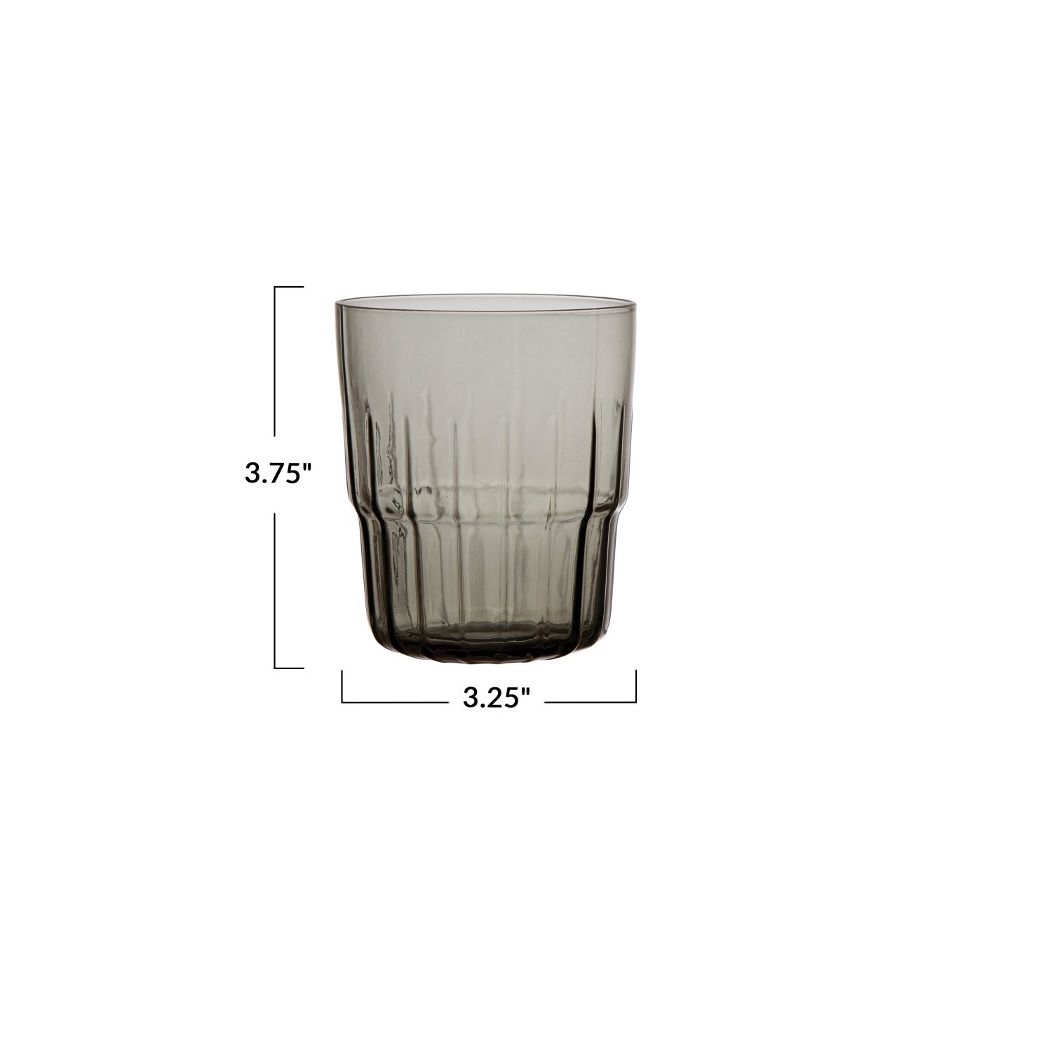 12 oz. Drinking Glass, Gray