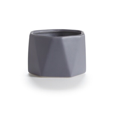 Gray Ceramic Candle: Blackberry Absinthe