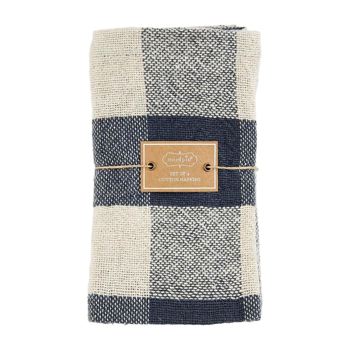 Blue Mixed Pattern Napkin Set