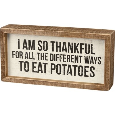 Box Sign - Eat Potatoes