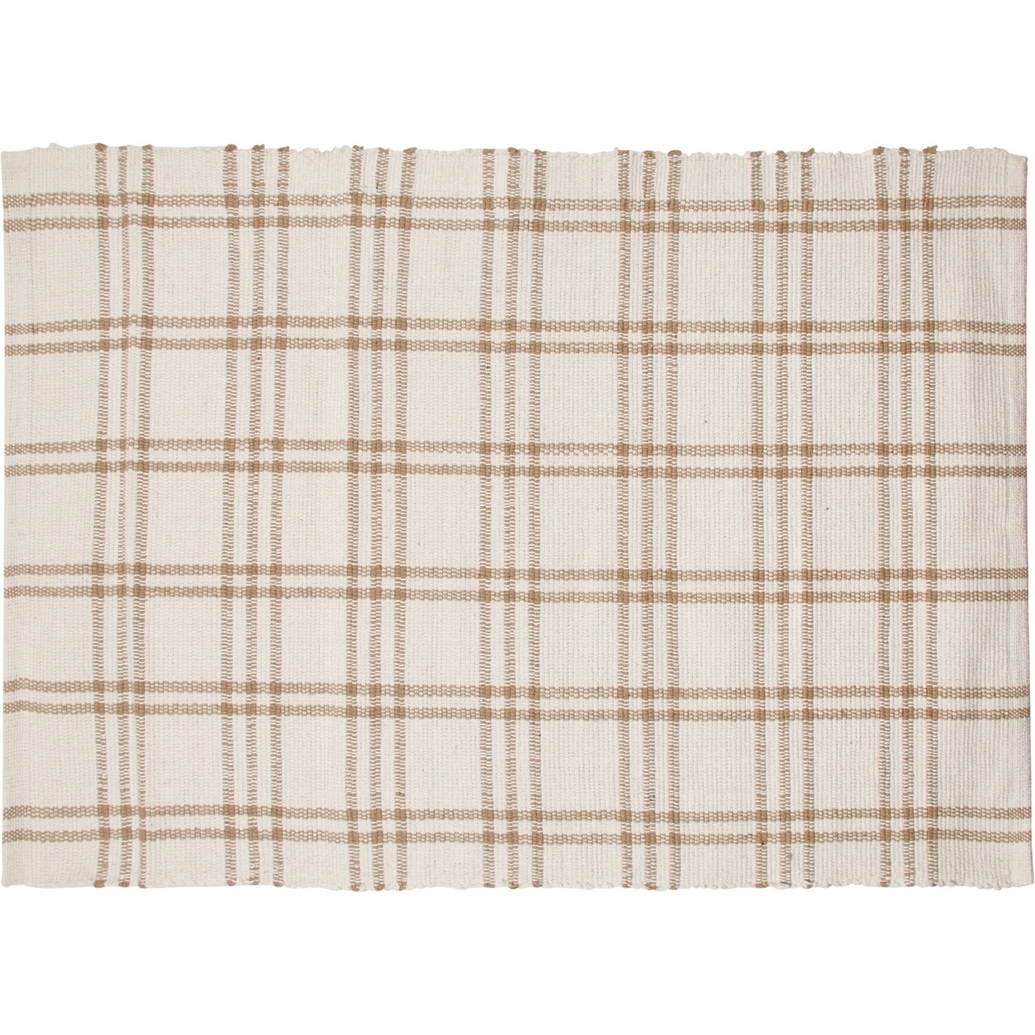 Rug - Cream Plaid