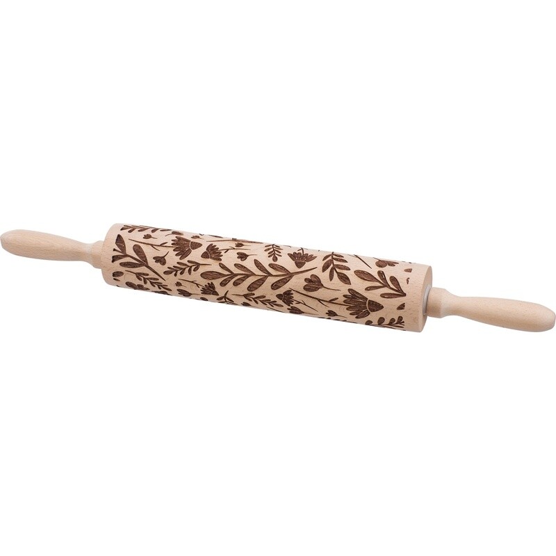 Rolling Pin Lg - Floral