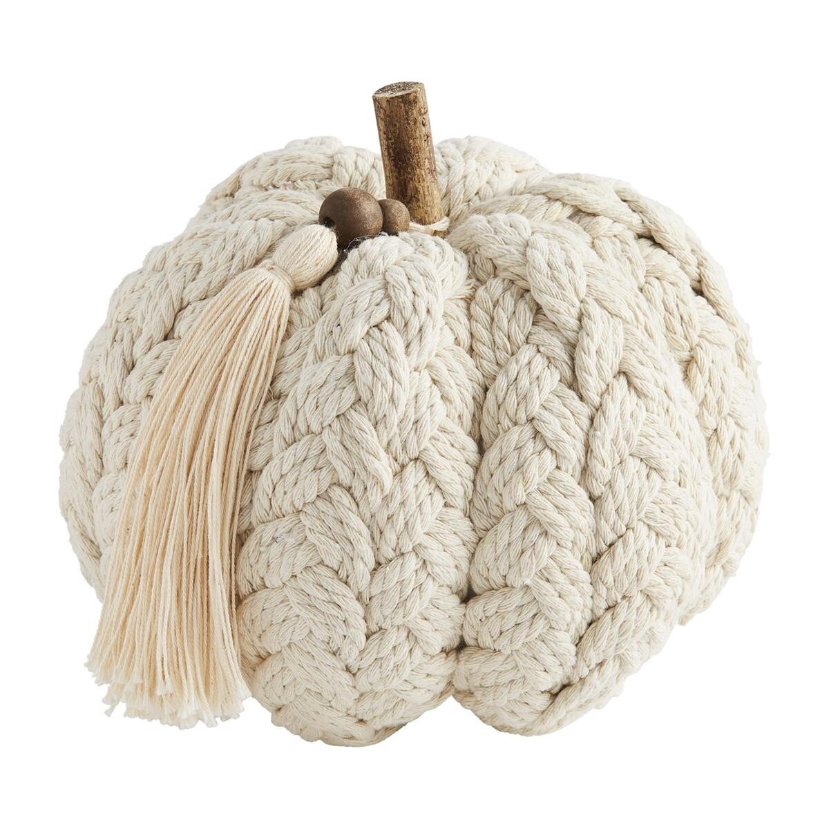 CREAM BRAIDED PUMPKIN