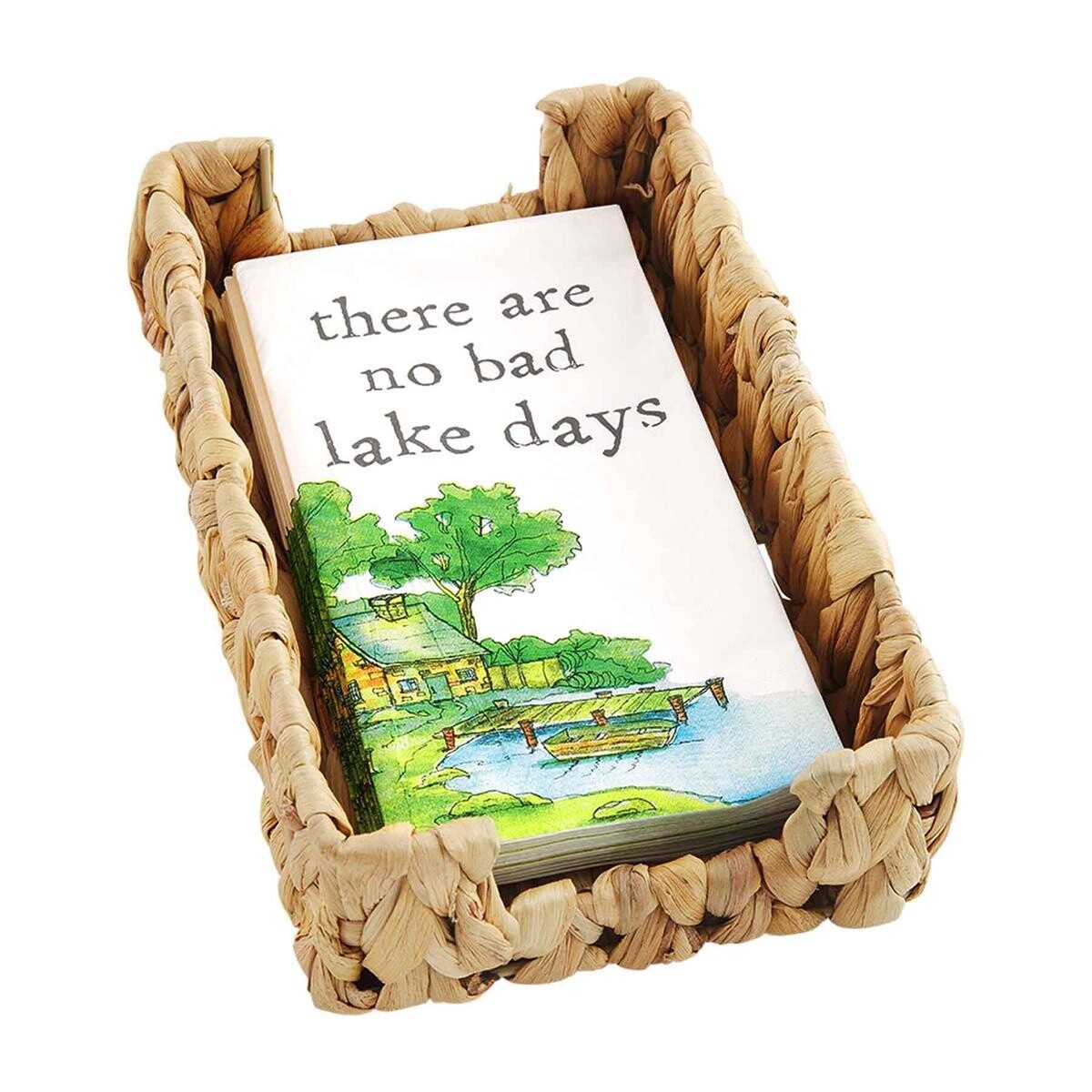 Lake Guest Towel Basket Set