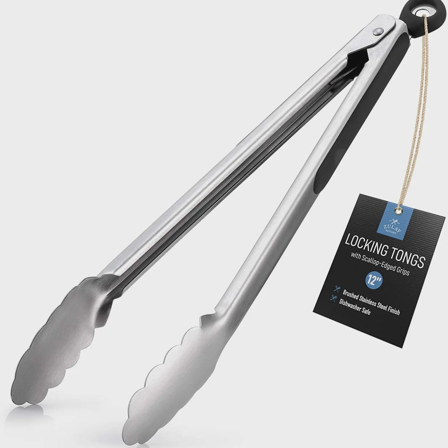 Locking Stainless Steel Tongs
