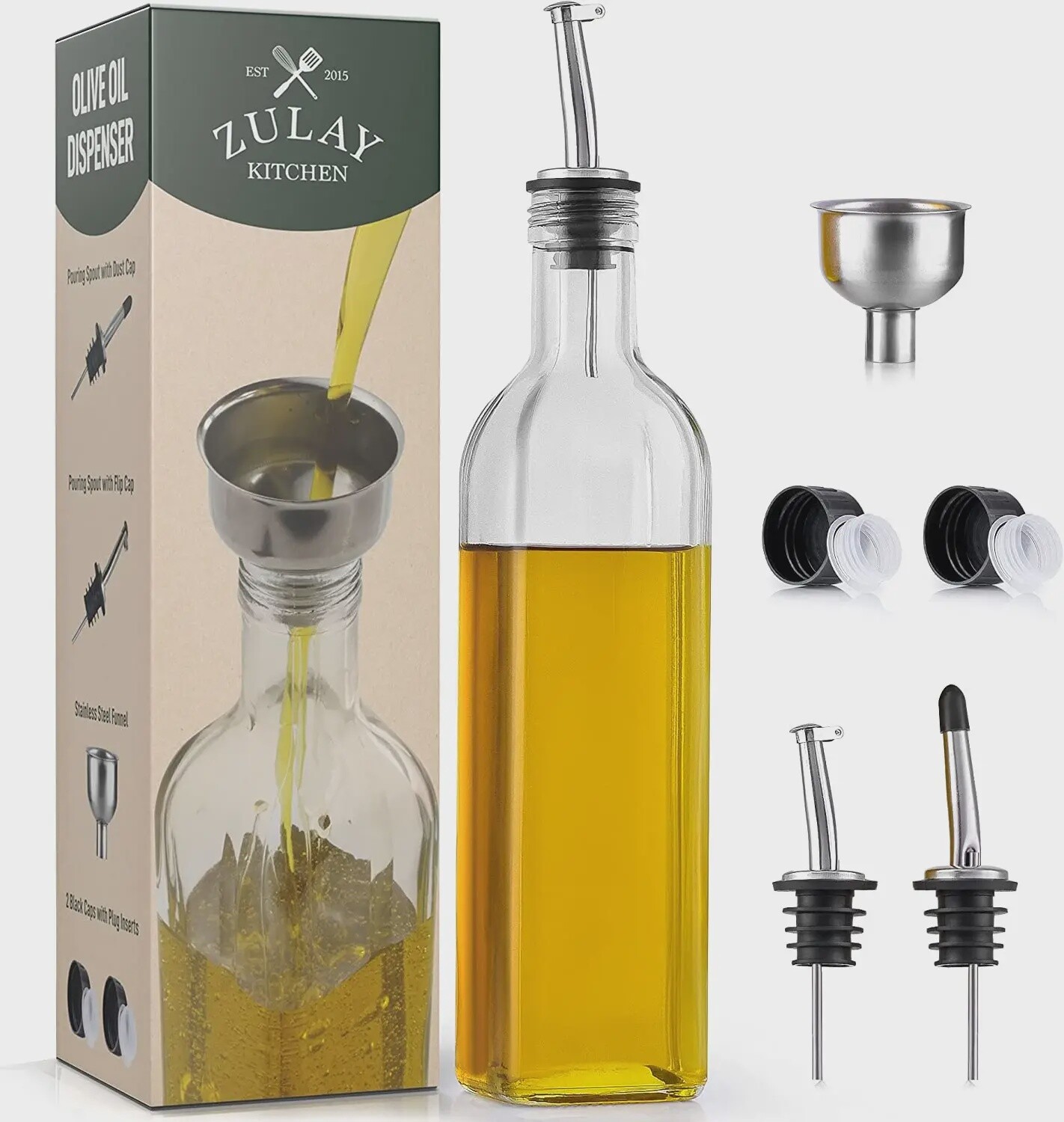 Olive Oil Dispenser Bottle - 16.9 oz