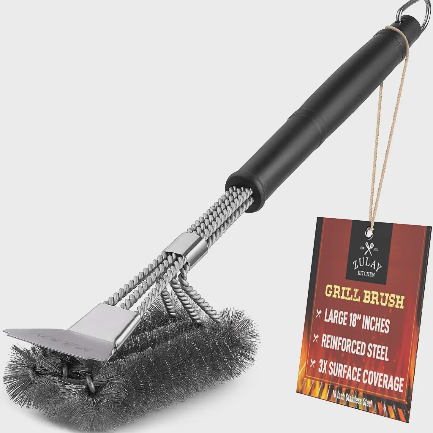 Heat Boss Grill Brush and Grill Scraper