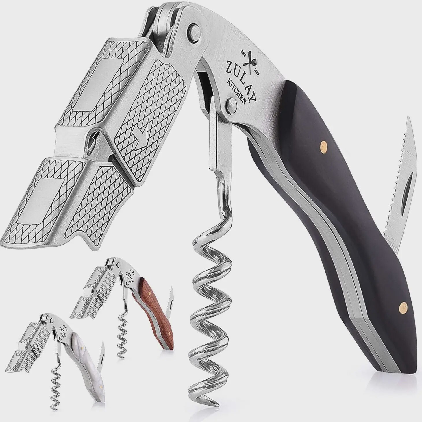 Professional Corkscrew Bottle Opener - Black