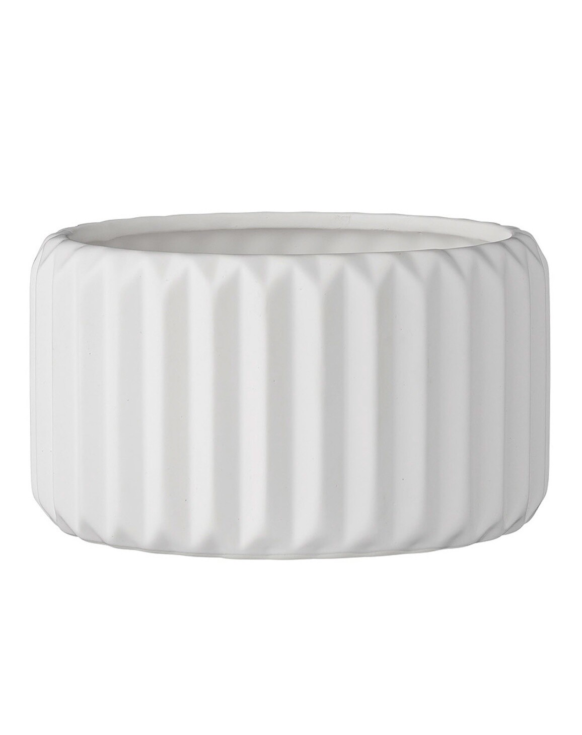 Small Stoneware Fluted Planter