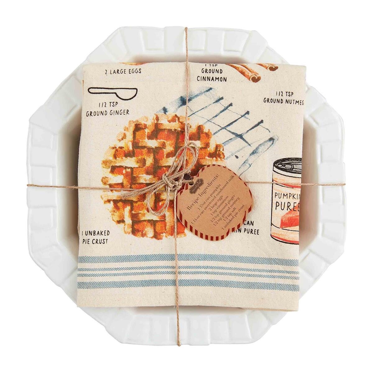 Pumpkin Pie Dish &amp; Towel