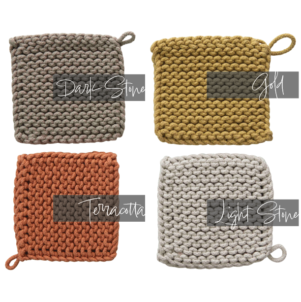 8” Cotton Crocheted Pot Holder