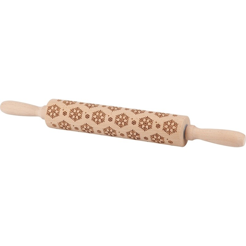 Rolling Pin Lg- Snowflake