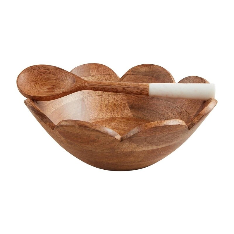 Scallop Bowl &amp; Spoon