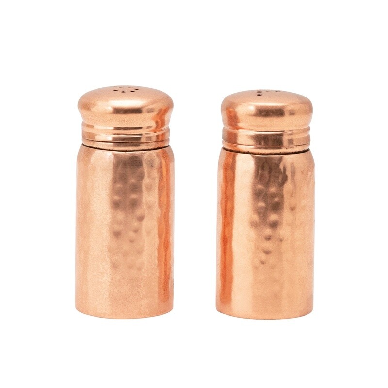 Hammered Salt &amp; Pepper Shakers