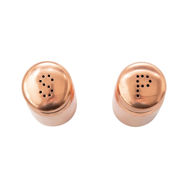 Hammered Salt &amp; Pepper Shakers