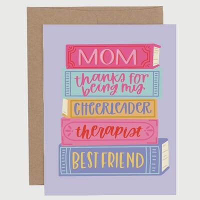 Greeting Card - Mom Book Stack