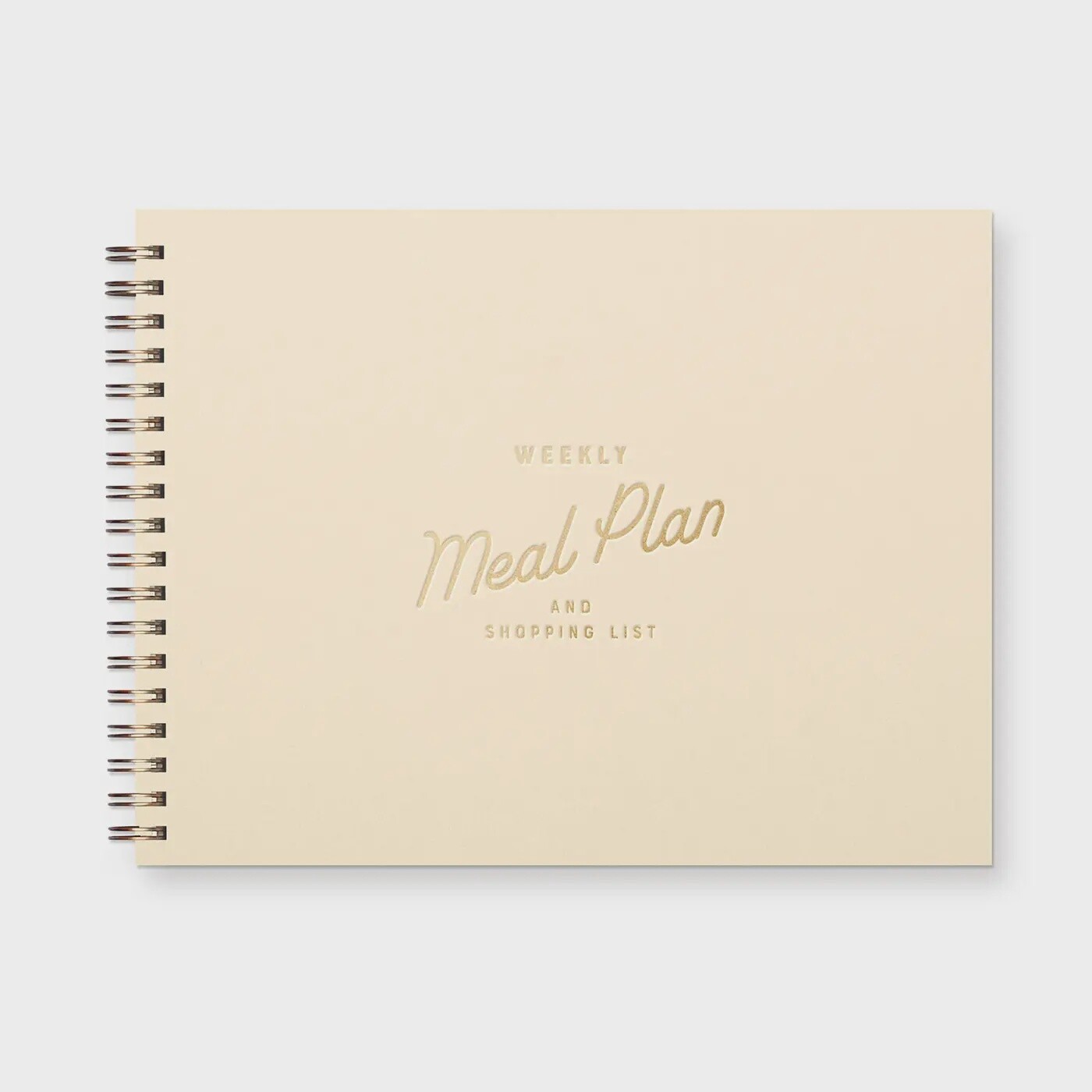 Retro Weekly Meal Planner - Cream
